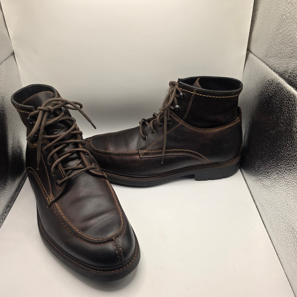 Johnston & Murphy Mens Cody‎ Brown Leather Chukka Boots 20-5322 Size 10 M